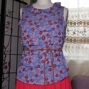 Ruffled & trim shirt